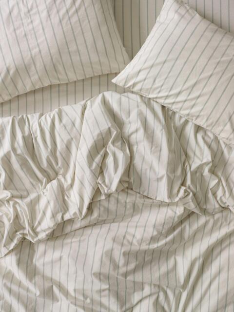 Piglet in Bed Slumber Stripe Washed Cotton Bedding - image 1