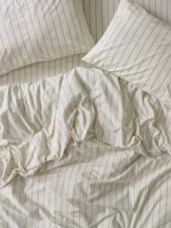 Piglet in Bed Slumber Stripe Washed Cotton Bedding
