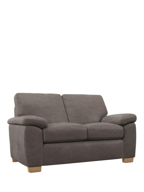 John Lewis Camden Small 2 Seater Leather Sofa, Light Leg - image 1