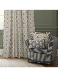 Sanderson Sessile Leaf Pair Lined Pencil Pleat Curtains - thumbnail 4