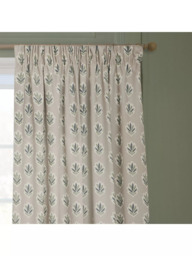 Sanderson Sessile Leaf Pair Lined Pencil Pleat Curtains - thumbnail 3