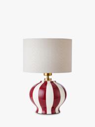 John Lewis Burano Striped Ceramic Table Lamp - thumbnail 3