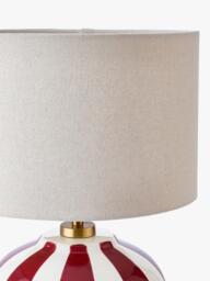 John Lewis Burano Striped Ceramic Table Lamp - thumbnail 4
