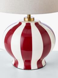 John Lewis Burano Striped Ceramic Table Lamp - thumbnail 5