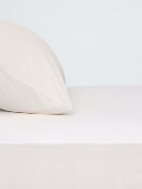John Lewis Egyptian Cotton Percale Easy Care 400 Thread Count Fitted Sheet - image 1
