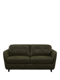 John Lewis Arlo Medium 2 Seater Leather Sofa Bed, Dark Leg - thumbnail 5