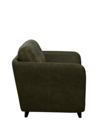 John Lewis Arlo Medium 2 Seater Leather Sofa Bed, Dark Leg - thumbnail 3