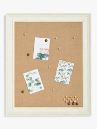 John Lewis Pinboard Photo Frame, Natural - thumbnail 2