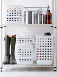 Like-it Modular Storage Biomass Basket, Lid, White - thumbnail 2