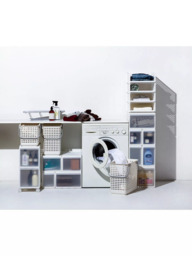 Like-it Modular Storage Biomass Basket, Lid, White - thumbnail 4