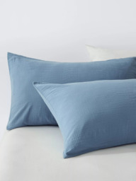 John Lewis Cotton Muslin Duvet Cover Set - thumbnail 2