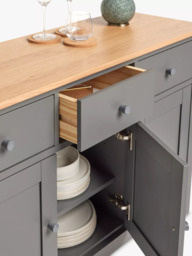 John Lewis Wilton Wide Sideboard, Grey - thumbnail 4