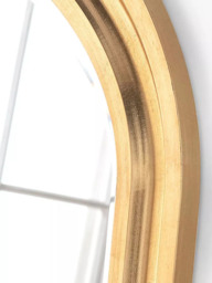 Yearn Vogue Overmantel Wood Frame Bevelled Edge Wall Mirror, 83 x 105cm - thumbnail 2