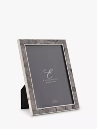 "Impressions Elegance Mother of Pearl Photo Frame, 5 x 7"" (13 x 18cm), Grey" - thumbnail 1