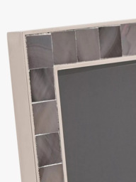 "Impressions Elegance Mother of Pearl Photo Frame, 5 x 7"" (13 x 18cm), Grey" - thumbnail 3