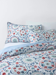 John Lewis Keya Suzani Pure Cotton Sateen Duvet Cover Set, 200 Thread Count