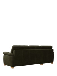 John Lewis Camden LHF Chaise Leather Sofa Bed, Light Leg - thumbnail 4