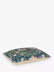 Morris & Co. Strawberry Thief Velvet Cushion - thumbnail 4