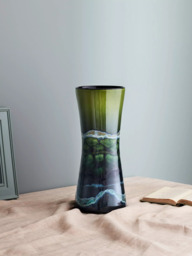 Poole Pottery Maya Hourglass Vase, H34cm, Green - thumbnail 2