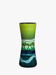 Poole Pottery Maya Hourglass Vase, H34cm, Green - thumbnail 1