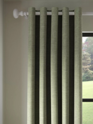 John Lewis Textured Weave Pair Blackout Lined Eyelet Curtains - thumbnail 1