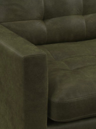 John Lewis Draper II Medium 2 Seater Leather Sofa, Dark Leg - thumbnail 6