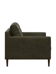 John Lewis Draper II Medium 2 Seater Leather Sofa, Dark Leg - thumbnail 3