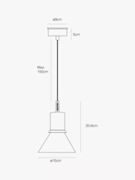 Anglepoise Type 80 Ceiling Light, Matte Black - thumbnail 4