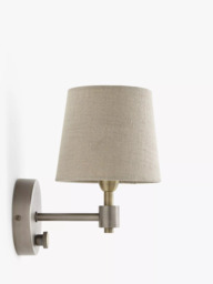 John Lewis Ansel Wall Light, Brass/Pewter - thumbnail 5