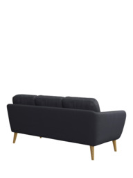John Lewis Arlo 3 Seater Leather Sofa, Light Leg - thumbnail 4