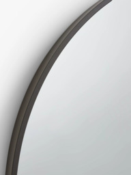 John Lewis Thin Metal Frame Round Wall Mirror, 65cm - thumbnail 2