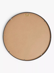 John Lewis Thin Metal Frame Round Wall Mirror, 65cm - thumbnail 3