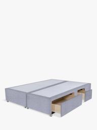 John Lewis Non-Sprung Upholstered Continental 2+2 Drawer Divan Base, Super King Size - thumbnail 2