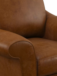 John Lewis Camber Leather Armchair, Light Leg - thumbnail 6
