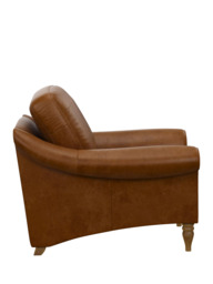 John Lewis Camber Leather Armchair, Light Leg - thumbnail 3