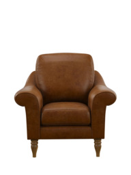 John Lewis Camber Leather Armchair, Light Leg - thumbnail 5