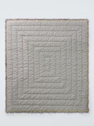 John Lewis x Sanderson Frisk Quilted Frilled Bedspread, Blue - thumbnail 2