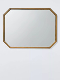 John Lewis Marlborough Metal Wall Mirror, 81 x 61cm, Antique Brass - thumbnail 4