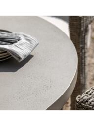 John Lewis Concrete Effect Pillar Round Garden Dining Table, 110cm - thumbnail 4