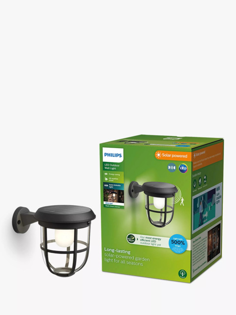 Philips Radii UltraEfficient Solar Powered Motion Sensor LED Outdoor Wall Light - image 1