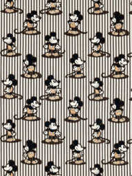 Disney Home x Sanderson Mickey Stripe Made to Measure Curtains or Roman Blind, Humbug - thumbnail 1