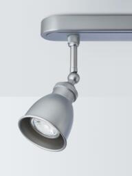 John Lewis Baldwin 4 Spotlight Ceiling Bar, Silver - thumbnail 4