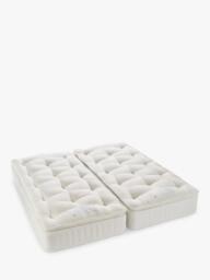 John Lewis Waitrose Wool 1800 Pillowtop Zip Link Pocket Spring Mattress, Medium Tension, Super King Size - thumbnail 1