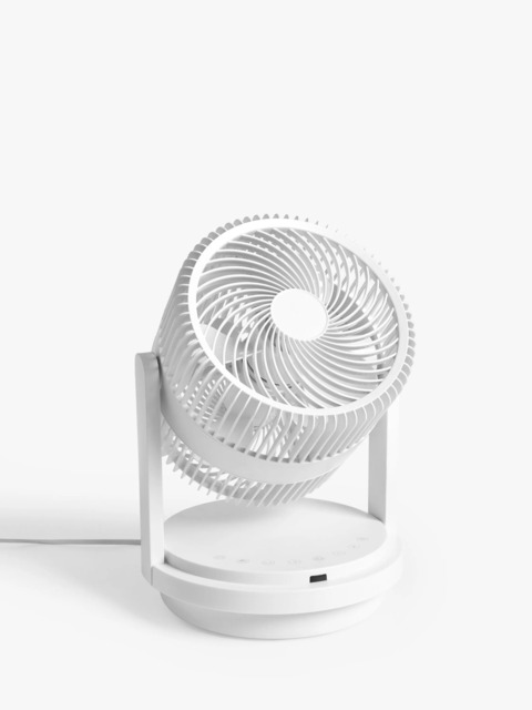 John Lewis Circulator Desk Fan, White - image 1