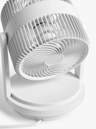 John Lewis Circulator Desk Fan, White - thumbnail 4