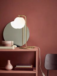 Nordlux Grant Table Lamp, White/Brass - thumbnail 2