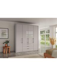 John Lewis Osaka 2m Bi-Fold Wardrobe with 4 Glass Doors & 3 Glass Drawers - thumbnail 2