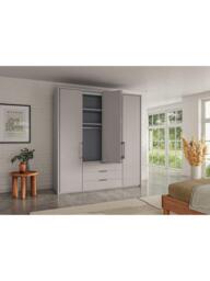 John Lewis Osaka 2m Bi-Fold Wardrobe with 4 Glass Doors & 3 Glass Drawers - thumbnail 3