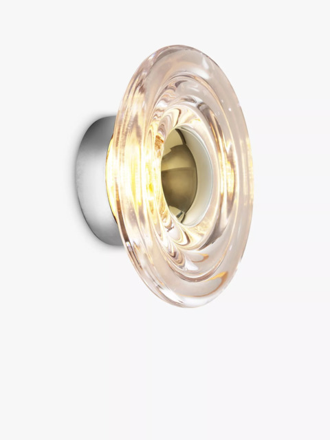Tom Dixon Press Glass Surface Mini LED Indoor/Outdoor Wall Light, Clear - image 1