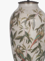 Jenny Worrall Parrot Glass Lamp Base, Tall, Natural, H47.5cm - thumbnail 3